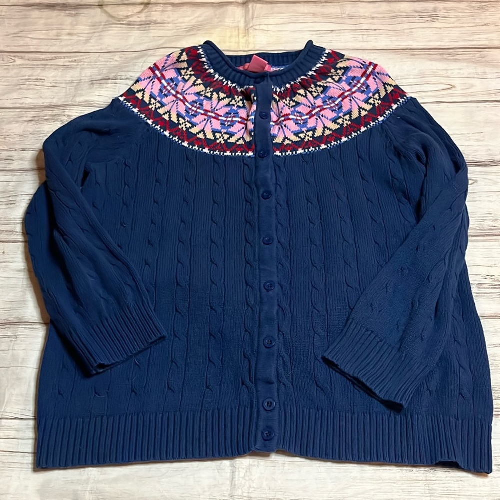 Woman Within Cardigan Sweater